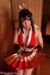 cleavage cosplay fan gauntlets hairbow kimono king_of_fighters kunoichi saku shiranui_mai rating:Safe score:0 user:nil!