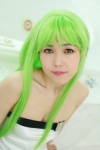 bathroom bodysuit cc cleavage coa code_geass cosplay green_hair rating:Safe score:0 user:nil!