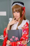 apron blonde_hair cosplay crossplay hairband kimono maid maid_uniform nana nao_(otosuki) otoko_no_ko_wa_meido_fuku_ga_osuki!? rating:Safe score:0 user:pixymisa