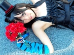 akiyama_mio bouquet cosplay gown kipi k-on! one_elbow_glove striped top_hat rating:Safe score:1 user:nil!