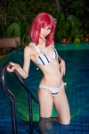 bikini cleavage cosplay love_live!_school_idol_project mike nishikino_maki pool red_hair school_idol_~krasivie~ side-tie_bikini swimsuit wet rating:Safe score:4 user:nil!