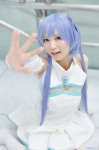 aya_(vi) blue_hair cosplay detached_sleeves dress original thighhighs twintails white_legwear rating:Safe score:0 user:nil!