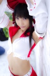 cosplay croptop detached_sleeves hairbow hakurei_reimu half-skirt lenfried miko touhou rating:Safe score:0 user:nil!