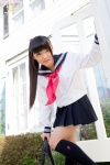 bag izumi_hiyori kneesocks pleated_skirt ponytail sailor_uniform school_uniform shirt skirt rating:Safe score:0 user:zopo