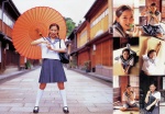 bookbag costume gakuen ichikawa_yui kneesocks miniskirt pleated_skirt sailor_uniform school_uniform skirt twin_braids umbrella rating:Safe score:0 user:nil!