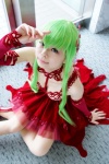 bra cc choker code_geass cosplay detached_sleeves gown green_hair pantyhose suu rating:Safe score:1 user:pixymisa