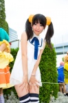 2channel amaguri_irufu bisuke-tan cosplay dress sleeveless slip thighhighs twintails zettai_ryouiki rating:Safe score:0 user:pixymisa