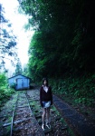 hoodie kinoshita_ayumi miniskirt skirt train_tracks tshirt rating:Safe score:0 user:nil!