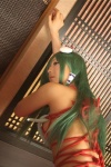 bound cosplay green_hair hanamura_misaki kochiya_sanae miko rope touhou touhou_kinbauchou rating:Questionable score:0 user:nil!