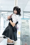 apron boku_wa_tomodachi_ga_sukunai cosplay garter_straps hairband maid maid_uniform mikazuki_yozora serving_tray thighhighs wristband yuiko zettai_ryouiki rating:Safe score:0 user:pixymisa