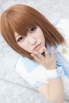 blouse cosplay cuffs hagiwara_yukiho idolmaster rika_maru vest rating:Safe score:0 user:pixymisa