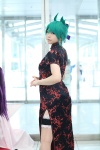 cosplay garters green_hair katou_mari qipao shaman_king tao_jun rating:Safe score:1 user:nil!