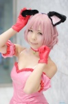 animal_ears cat_ears choker cosplay dress gloves misa momomiya_ichigo pink_hair tokyo_mew_mew rating:Safe score:0 user:nil!