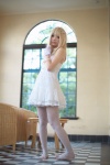 blonde_hair dress gloves nakko pantyhose white_legwear rating:Safe score:9 user:nil!