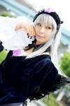 ari collar cosplay dress hairband lace rozen_maiden silver_hair suigintou wings rating:Safe score:0 user:nil!