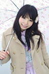 blouse coat hairbow himemiya_mahore skirt sweater umbrella rating:Safe score:1 user:pixymisa