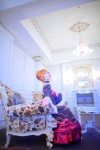 beatrice braid choker cosplay gown orange_hair saku umineko_no_naku_koro_ni rating:Safe score:0 user:nil!