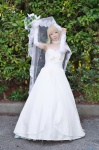 blonde_hair cosplay fate/series fate/stay_night fingerless_elbow_gloves maropapi saber veil wedding_gown rating:Questionable score:0 user:nil!