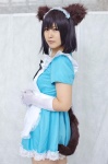 animal_ears apron bow cosplay elbow_gloves gloves headband maid maid_uniform narihara_riku original tail rating:Safe score:0 user:pixymisa