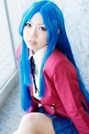blazer blouse blue_hair cosplay hana_(ii) kawashima_ami pleated_skirt ribbon_tie school_uniform skirt toradora! rating:Safe score:1 user:pixymisa