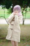 coat cosplay glasses hayase_ami nagato_yuki pantyhose pleated_skirt purple_hair scarf school_uniform skirt suzumiya_haruhi_no_yuuutsu rating:Safe score:2 user:nil!