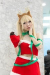 antlers blonde_hair croptop miniskirt ribbons ringo santa_costume skirt rating:Safe score:0 user:pixymisa