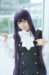 blouse cosplay inu_boku_secret_service jumper purple_hair reco school_uniform shirakiin_ririchiyo rating:Safe score:0 user:nil!