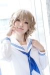blonde_hair cosplay hanasaku_iroha matsumae_ohana nepachi sailor_uniform school_uniform rating:Safe score:0 user:pixymisa
