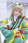 blonde_hair cosplay fan kazaha kimono love_live!_school_idol_project minami_kotori side_ponytail rating:Safe score:0 user:nil!
