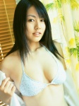 bikini_top blouse cleavage isoyama_sayaka open_clothes swimsuit rating:Safe score:0 user:nil!