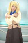 blonde_hair blouse cosplay kaieda_kae maria_holic school_uniform shidou_mariya skirt twintails vest rating:Safe score:0 user:nil!