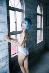 ass ayanami_rei blue_hair cosplay mike neon_genesis_evangelion one-piece_swimsuit rebuild_of_evangelion swimsuit rating:Safe score:0 user:nil!