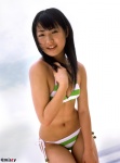 bikini cleavage matsushita_miho misty_249 side-tie_bikini striped swimsuit rating:Safe score:0 user:nil!