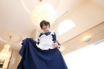 apron asazumi_yuumi choker cosplay hairband judy_balentine maid maid_uniform skirt skirt_lift wataridori_ni_yadorigi_wo rating:Safe score:0 user:nil!