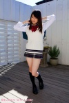 blouse bookbag kneesocks mizuki_momoko pleated_skirt school_uniform skirt sweater_vest rating:Safe score:1 user:nil!
