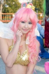 beads bikini_top cleavage cosplay ichigosaki_maron one_piece pink_hair princess_shirahoshi swimsuit tiara rating:Safe score:0 user:pixymisa