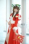 akumania cosplay dress garter_belt high_priest ragnarok_online staff thighhighs wreath rating:Safe score:0 user:nil!