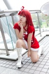 boots bow cosplay dress hairbow original pantyhose red_hair yuu_(ii) rating:Safe score:3 user:pixymisa