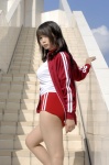 asahina_mikuru buruma chocoball cosplay gym_uniform pantyhose sheer_legwear shorts suzumiya_haruhi_no_yuuutsu track_jacket rating:Safe score:1 user:nil!