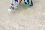 asakura_kana beach blue_hair cosplay gundam msm-07_z'gok ocean pleated_skirt skirt striped thighhighs wet rating:Safe score:0 user:nil!