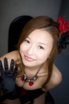 chignon corset cosplay elbow_gloves flower garter_straps gloves kumi necklace original rating:Safe score:0 user:pixymisa