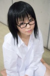 cosplay c-:_rendou_kurosaki's_works_collection glasses looking_over_glasses ritsu shirt rating:Safe score:0 user:pixymisa