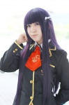 blazer blouse cosplay hairbow mochizuki_mai pleated_skirt purple_hair school_uniform skirt tagme_character tagme_series rating:Safe score:0 user:nil!