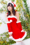 detached_sleeves jin santa_costume stocking_cap thighhighs zettai_ryouiki rating:Safe score:1 user:pixymisa
