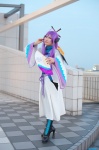boots cosplay crossplay default_costume fan headset kamui_gakupo natsuki purple_hair robes turtleneck vocaloid rating:Safe score:0 user:nil!