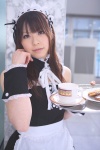 apron cosplay costume hairband katou_mari kore_ga_watashi_no_goshujin-sama maid maid_uniform sawatari_mitsuki serving_tray wristband rating:Safe score:0 user:nil!