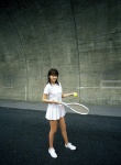 kosaka_yuka ns_eyes_317 pleated_skirt skirt tennis_racket tshirt rating:Safe score:0 user:nil!