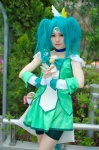 blue_hair choker cosplay cure_march hairband itsuki_(cosplayer) midorikawa_nao pantyhose pleated_skirt pretty_cure shorts skirt smile_precure! tank_top rating:Safe score:0 user:nil!
