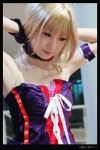 blonde_hair choker cosplay dress gloves macross macross_frontier makise_anji sheryl_nome rating:Safe score:0 user:nil!
