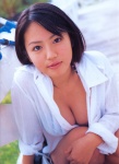 bikini_top blouse cleavage isoyama_sayaka open_clothes soft swimsuit rating:Safe score:0 user:nil!
